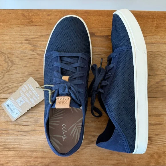 NWT Olukai Pehuea Li Lightweight Tennis Shoes Blue Sneakers Navy Blue Women’s 11 - Picture 7 of 9